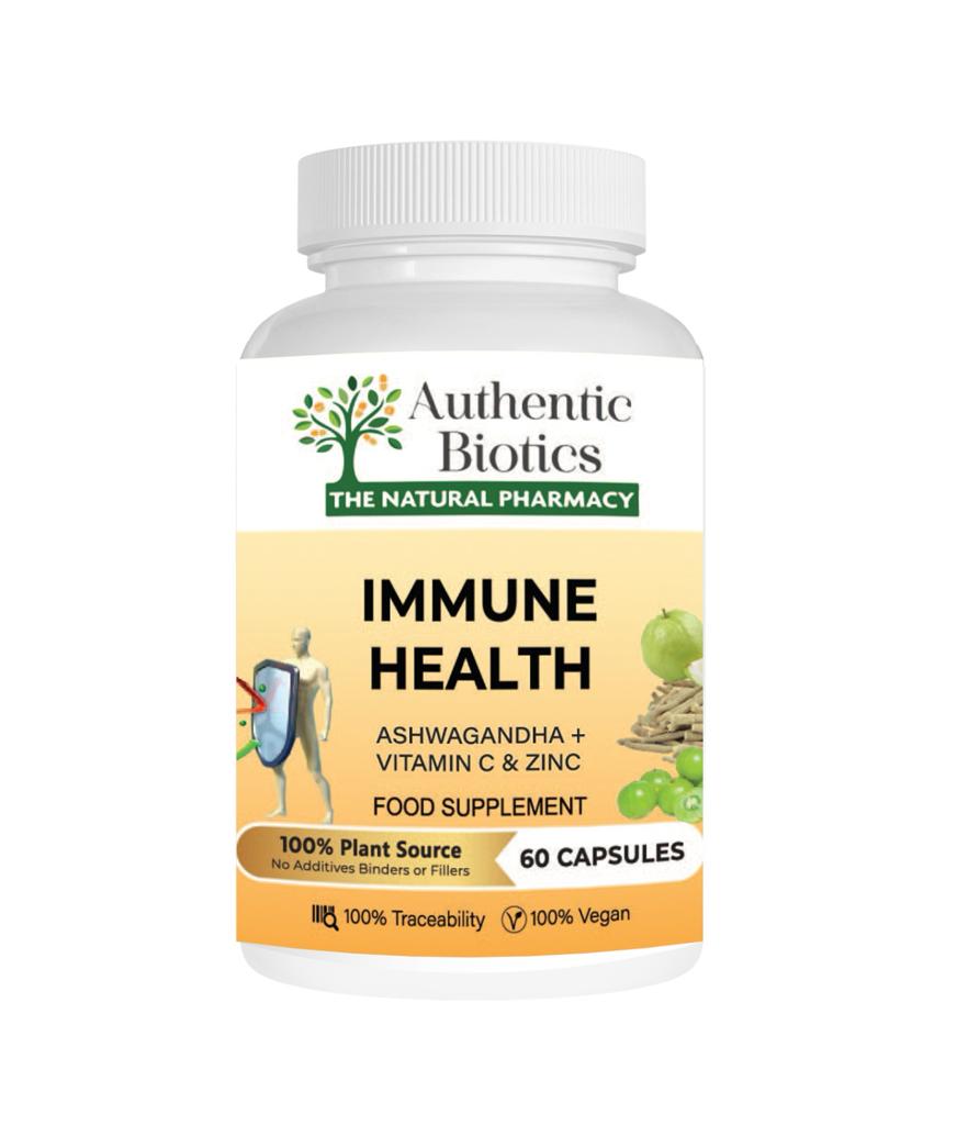 60 Immunity Support Vitamins, Ashwagandha Capsules With Vitamin C and Zinc, Multivitamins & Minerals, 100% Natural, Plant Based, Vegan, & Kosher For Women and Men